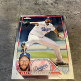 Clayton Kershaw Dodgers 2023 Topps Chrome #77