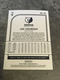 Jae Crowder Grizzlies 2019-20 Panini NBA Hoops Winter #92