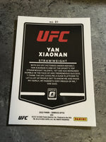 Yan Xiaonan UFC 2022 Panini Donruss Optic #31