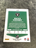 Maxx Crosby Raiders 2021 Panini Donruss #87