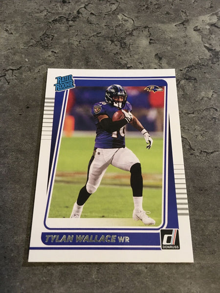 Tylan Wallace Ravens 2021 Panini Donruss Rated Rookie #274