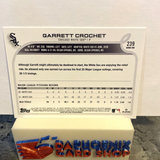 Garrett Crochet White Sox 2022 Topps #239