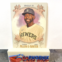 Jackie Bradley Jr. Brewers 2021 Topps Allen & Ginter's #310 SP