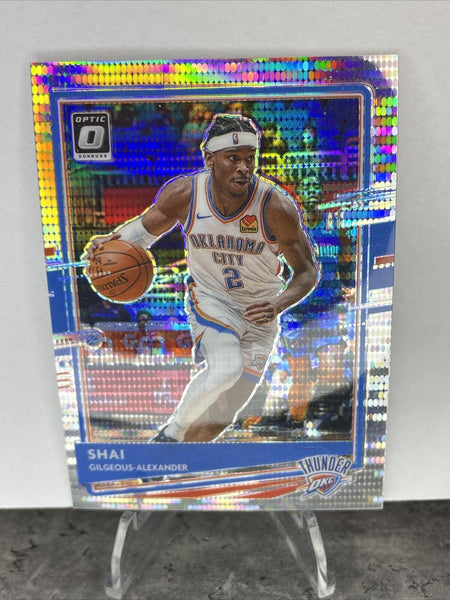 Shai Gilgeous-Alexander Thunder 2020-21 Donruss Optic Fast Break Holo Prizm #143