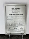 Jose Miranda Twins 2022 Bowman Platinum Rookie #58