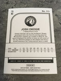 Josh Okogie Timberwolves 2019-20 Panini NBA Hoops Winter #113