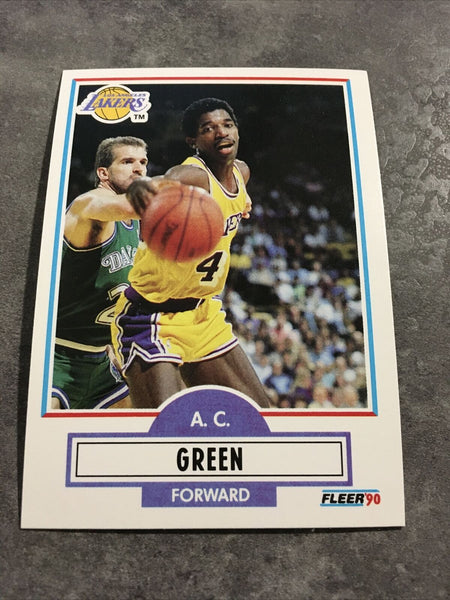 A.C Green Lakers 1990-91 Fleer #92