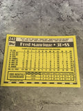 Fred Manrique Rangers 1990 Topps #242