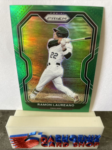 Ramon Laureano A's 2021 Panini Prizm Green Prizm#88