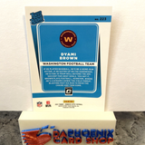 Dyami Brown Washington Football Team 2021 Panini Donruss Optic Rated Rookie#223