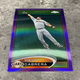 Melky Cabrera  Giants 2012 Topps Chrome Purple Refractor  #134