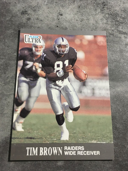 Tim Brown Raiders 1991 Fleer Ultra #77