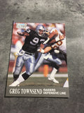 Greg Townsend Raiders 1991 Fleer Ultra #85