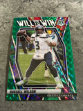Russell Wilson  Seahawks 2021 Panini Mosaic Will To Win Green Prizm #WW-5