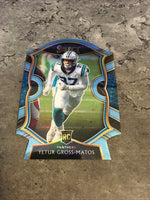 Yetur Gross-Matos  Panthers 2020 Panini Select Light Blue Die-Cut Prizm Rookie #94