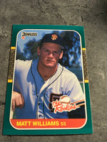 Matt Williams Giants 1987 Donruss The Rookies #45