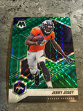 Jerry Jeudy Broncos 2021 Panini Mosaic Green Prizm #68