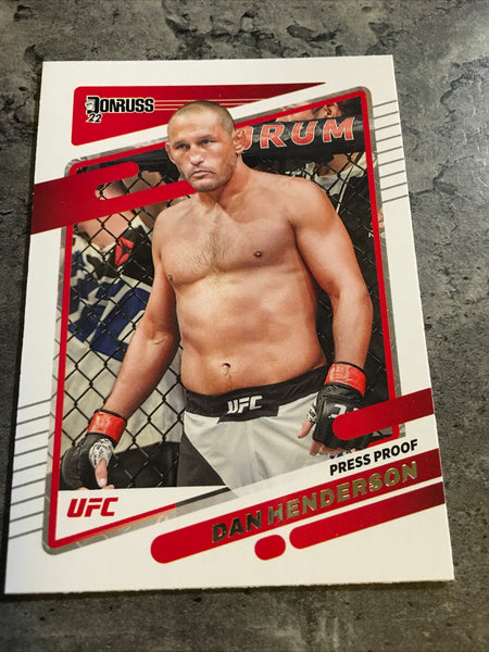 Dan Henderson  UFC 2022 Panini Donruss Press Proof Silver #106