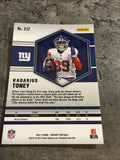 Kadarius Toney  Giants 2021 Panini Mosaic Rookie #312