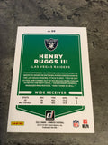 Henry Ruggs III  Raiders 2021 Panini Donruss #90B