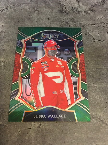 Bubba Wallace  2021 NASCAR Panini Chronicles Select Green Prizm #16