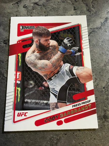 Cody Garbrandt  UFC 2022 Panini Donruss Press Proof Silver #7