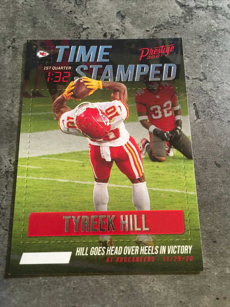 Tyreek Hill  Chiefs 2021 Prestige Time Stamped #TS-TH