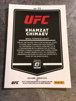 Khamzat Chimaev  UFC 2022 Panini Donruss Optic #72