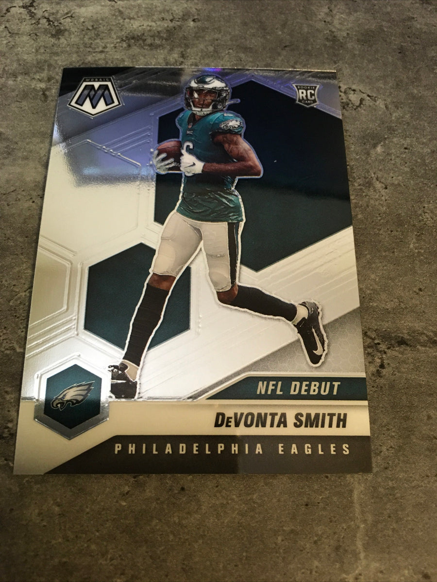 DeVonta Smith 2021 Panini Mosaic NFL Debut Rookie Card #246