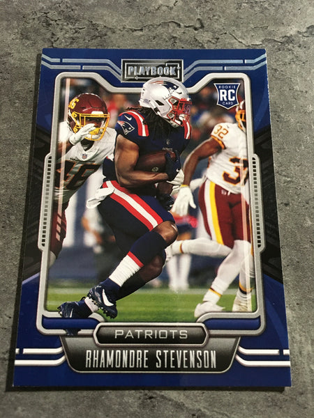 Rhamondre Stevenson  Patriots 2021 Panini Playbook Rookie #133