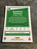 Quintez Cephus  Lions 2020 Panini Donruss Optic Rookie #130