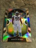Derrick Brown  Panthers 2020 Panini Select Silver Prizm Rookie #87