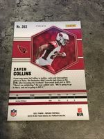 Zaven Collins Cardinals 2021 Panini Mosaic Green Prizm Rookie #363