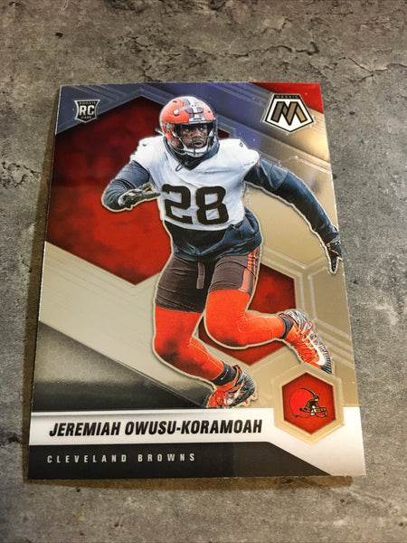 2021 Panini Mosaic Jeremiah Owusu Koramoah Rookie Card Cleveland Browns