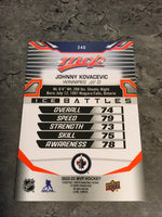 Johnny Kovacevic  Jets 2022-23 Upper Deck MVP Ice Battles Rookie #240