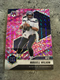 Russell Wilson  Seahawks 2021 Panini Mosaic NFC Camo Pink Prizm #203