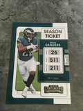 Miles Sanders  Eagles 2021 Panini Contenders #80