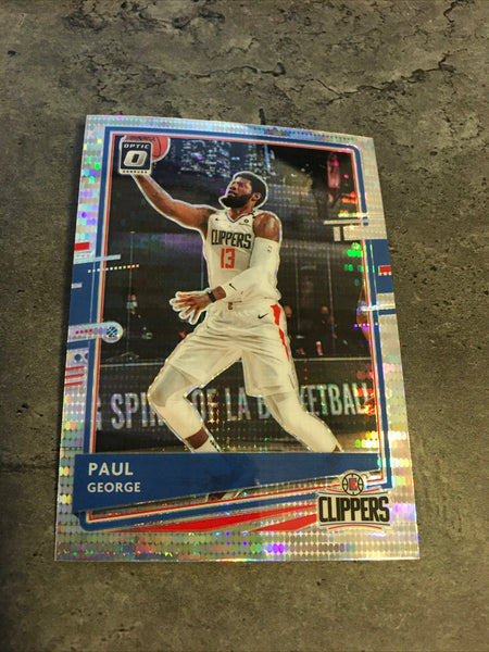 Paul George Clippers 2020-21 Panini Donruss Optic Fast Break Holo Prizm#3