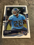 Kristian Fulton  Titans 2020 Panini Donruss Optic Rookie #109