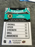 David Pastrnak  Bruins 2021-22  Upper Deck MVP Ice Battles #196
