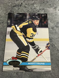 Scott Young Penguins 1991-92 Topps Stadium Club #74