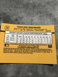 Todd Benzinger Red Sox 1989 Donruss #358