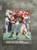 Todd McNair Chiefs 1991 Fleer Ultra #68