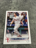 Luke Williams Phillies 2022 Topps Rookie #62