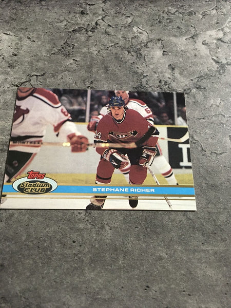 Stephane Richer Canadiens 1991-92 Topps Stadium Club #86