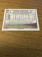 Chris Gwynn Dodgers 1992 Topps #604