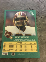 Ricky Sanders Redskins 1991 Fleer #394