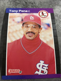 Tony Pena Cardinals 1989 Donruss #163