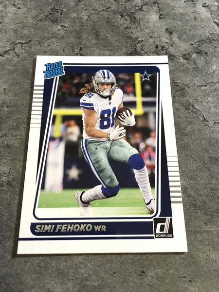 Simi Fehoko Cowboys 2021 Panini Donruss Rated Rookie #292