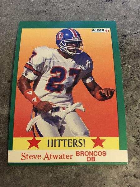 Steve Atwater Broncos 1991 Fleer Hitters #407